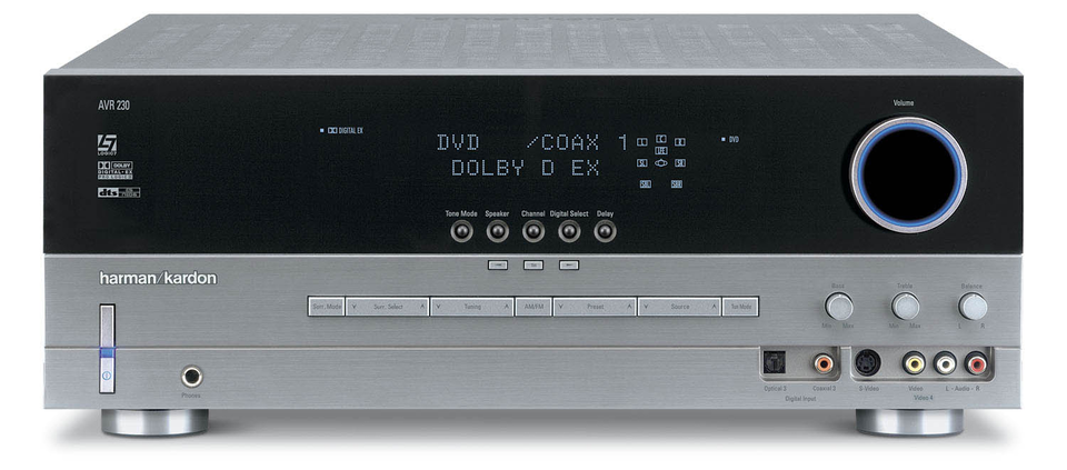 AVR 230 - Black - Audio/Video Receiver With Dolby Digital & DTS (65 watts x 2 | 50 watts x 6) - Hero